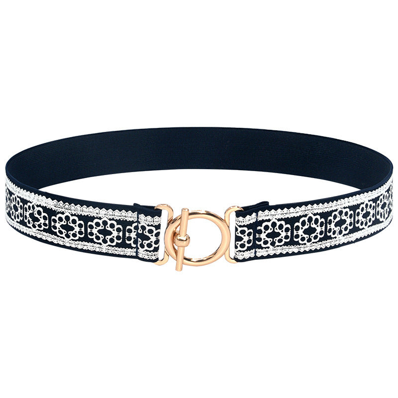 Women's Elastic Waistband Fashion Stretch Corset Korean Style Versatile Dress Decoration Thin Belt Women's Elastic Waistband Fashion Stretch Corset Korean Style Versatile Dress Decoration Thin Belt